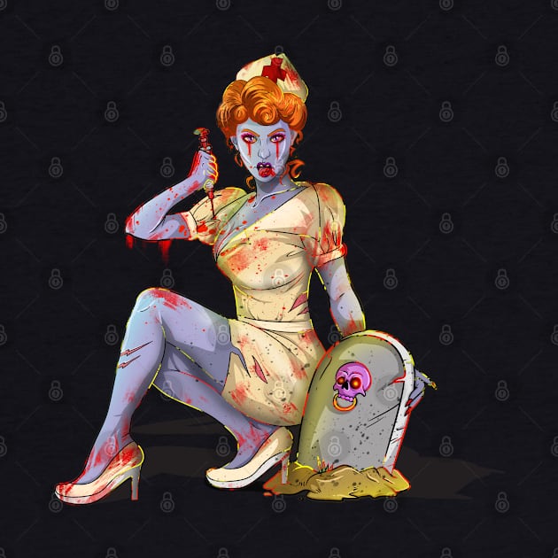 Bloody Nurse Halloween Zombie by Trendy Black Sheep